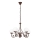 Brilagi - LED Lestenec na verigi COTTAGE 5xG9/40W/230V rjava/bela