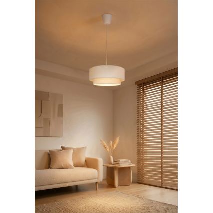 Brilagi - LED lestenec na vrvi BOHO ECO 1xE27/10W/230V premer 40 cm krem
