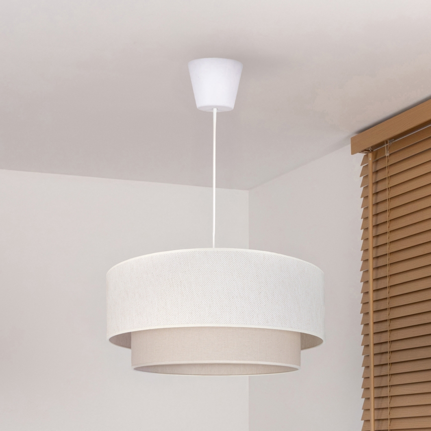 Brilagi - LED lestenec na vrvi BOHO ECO 1xE27/10W/230V premer 40 cm krem