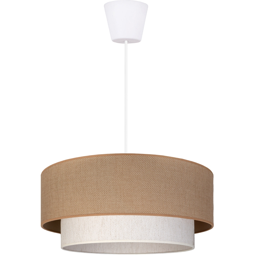 Brilagi - LED lestenec na vrvi BOHO ECO 1xE27/10W/230V Ø 40 cm bež/krem