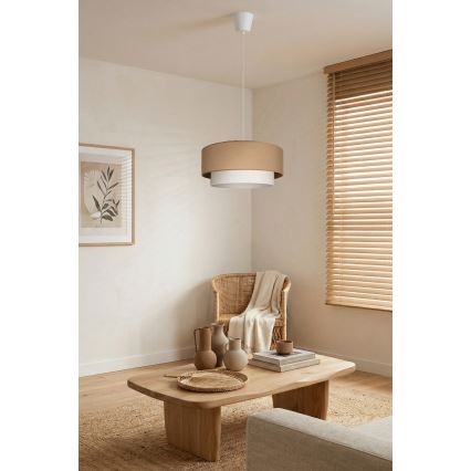 Brilagi - LED lestenec na vrvi BOHO ECO 1xE27/10W/230V Ø 40 cm bež/krem