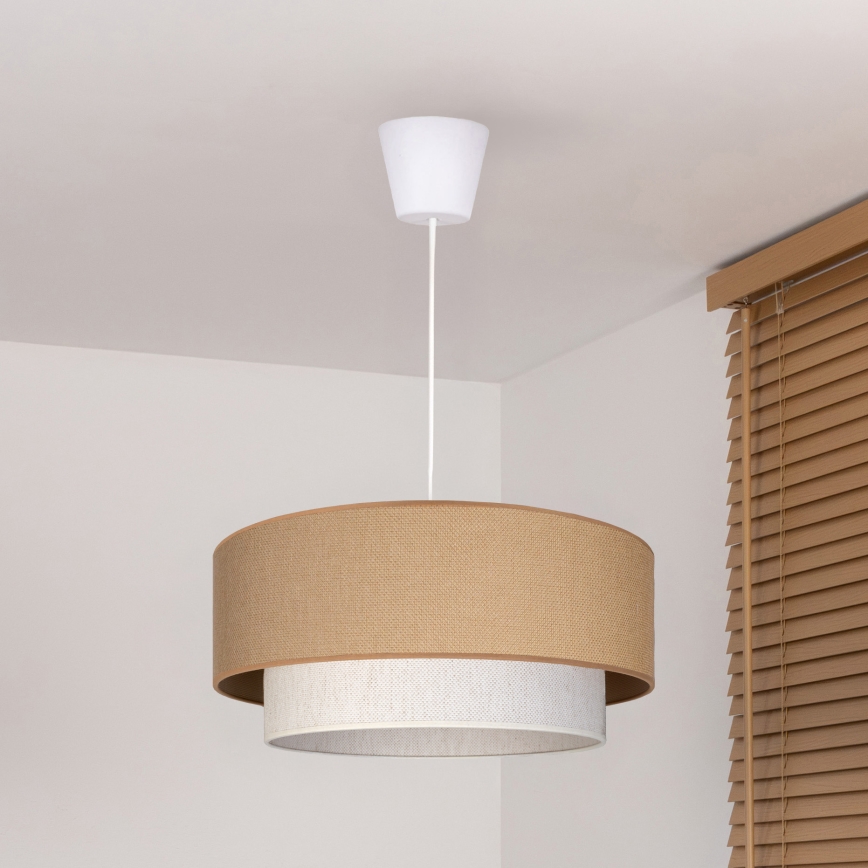 Brilagi - LED lestenec na vrvi BOHO ECO 1xE27/10W/230V Ø 40 cm bež/krem