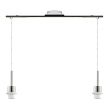 Brilagi - LED lestenec na vrvi NUBILA 2xE27/60W/230V siva