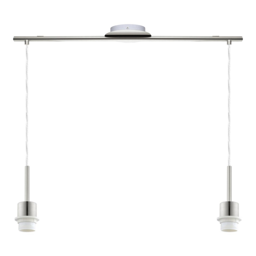 Brilagi - LED lestenec na vrvi NUBILA 2xE27/60W/230V siva