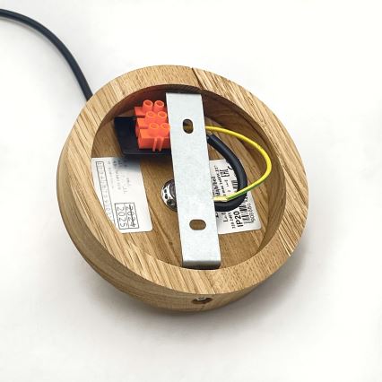 Brilagi - LED Lestenec na vrvici ANTHONY 1xE27/60W/230V hrast/bela