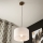 Brilagi - LED Lestenec na vrvici ANTHONY 1xE27/60W/230V hrast oreh/bela