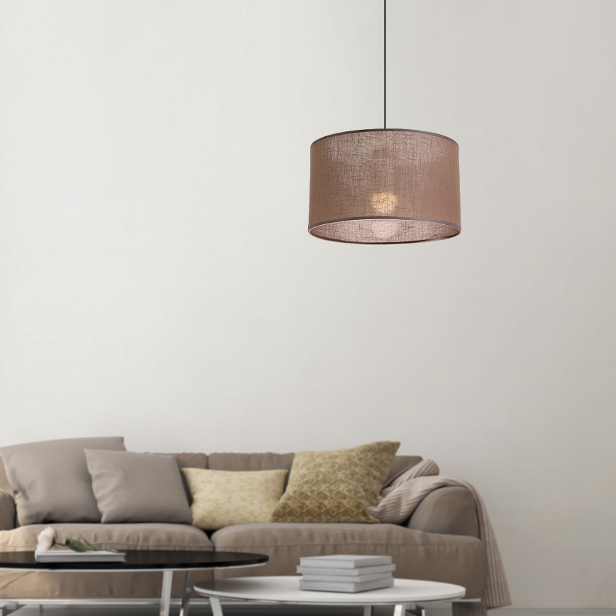 Brilagi - LED Lestenec na vrvici ANTHONY 1xE27/60W/230V hrast oreh/rjava
