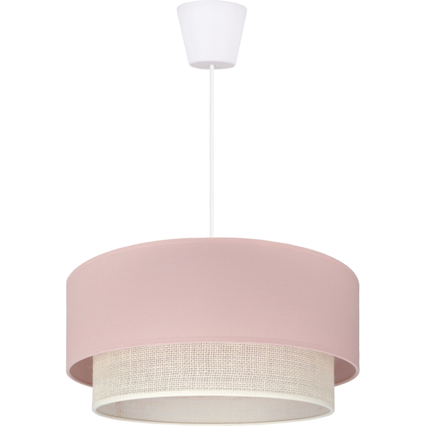 Brilagi - LED lestenec na vrvici BOHO BOBO 1xE27/10W/230V Ø 40 cm rožnata/kremna