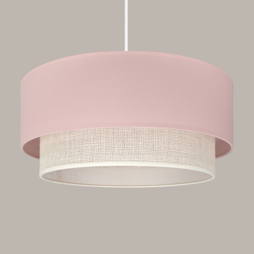 Brilagi - LED lestenec na vrvici BOHO BOBO 1xE27/60W/230V Ø 40 cm rožnata/kremna