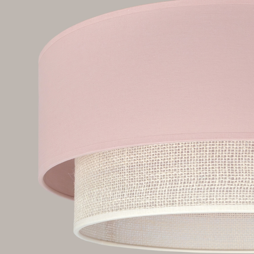 Brilagi - LED lestenec na vrvici BOHO BOBO 1xE27/60W/230V Ø 40 cm rožnata/kremna