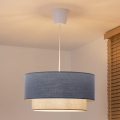 Brilagi - LED lestenec na vrvici BOHO ECO 1xE27/10W/230V, premer 40 cm, modra/kremna