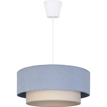 Brilagi - LED lestenec na vrvici BOHO ECO 1xE27/10W/230V, premer 40 cm, modra/kremna
