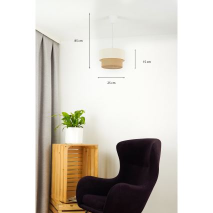Brilagi - LED Lestenec na vrvici BOHO STYLE 1xE27/15W/230V pr. 25 cm