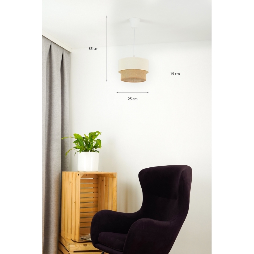 Brilagi - LED Lestenec na vrvici BOHO STYLE 1xE27/15W/230V pr. 25 cm