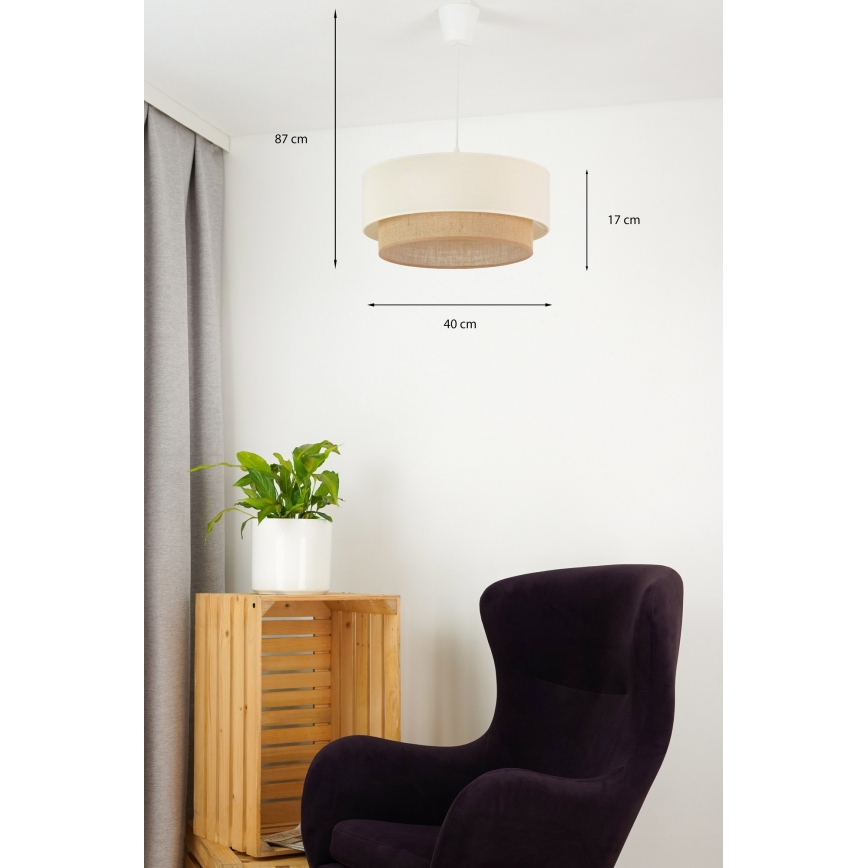 Brilagi - LED Lestenec na vrvici BOHO STYLE 1xE27/15W/230V pr. 40 cm