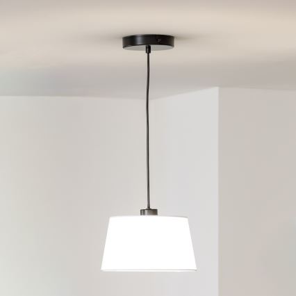 Brilagi - LED lestenec na vrvici CERIA 1xE27/40W/230V premer 25 cm bela
