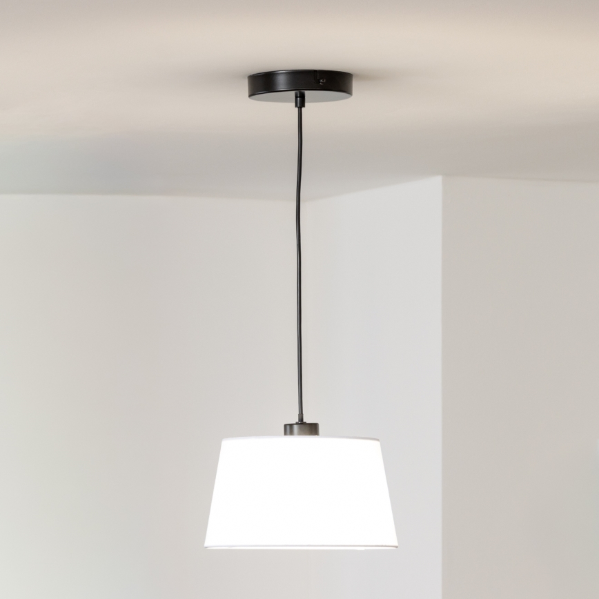 Brilagi - LED lestenec na vrvici CERIA 1xE27/40W/230V premer 25 cm bela