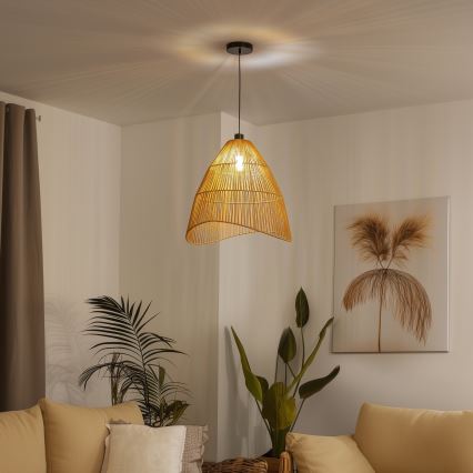 Brilagi - LED lestenec na vrvici CERIA BOHO 1xE27/40W/230V pr. 70 cm rjava
