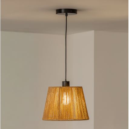Brilagi - LED lestenec na vrvici CERIA BOHO 1xE27/40W/230V premer 28 cm rjav