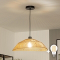 Brilagi - LED lestenec na vrvici CERIA BOHO 1xE27/40W/230V premer 50 cm rjave barve