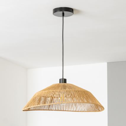 Brilagi - LED lestenec na vrvici CERIA BOHO 1xE27/40W/230V premer 50 cm rjave barve