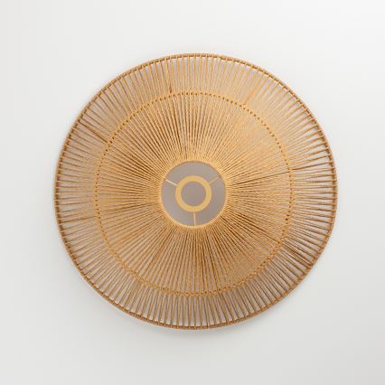 Brilagi - LED lestenec na vrvici CERIA BOHO 1xE27/40W/230V premer 50 cm rjave barve