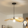Brilagi - LED lestenec na vrvici CERIA BOHO 1xE27/40W/230V premer 60 cm rafija