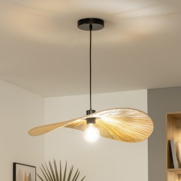 Brilagi - LED lestenec na vrvici CERIA BOHO 1xE27/40W/230V premer 60 cm rafija