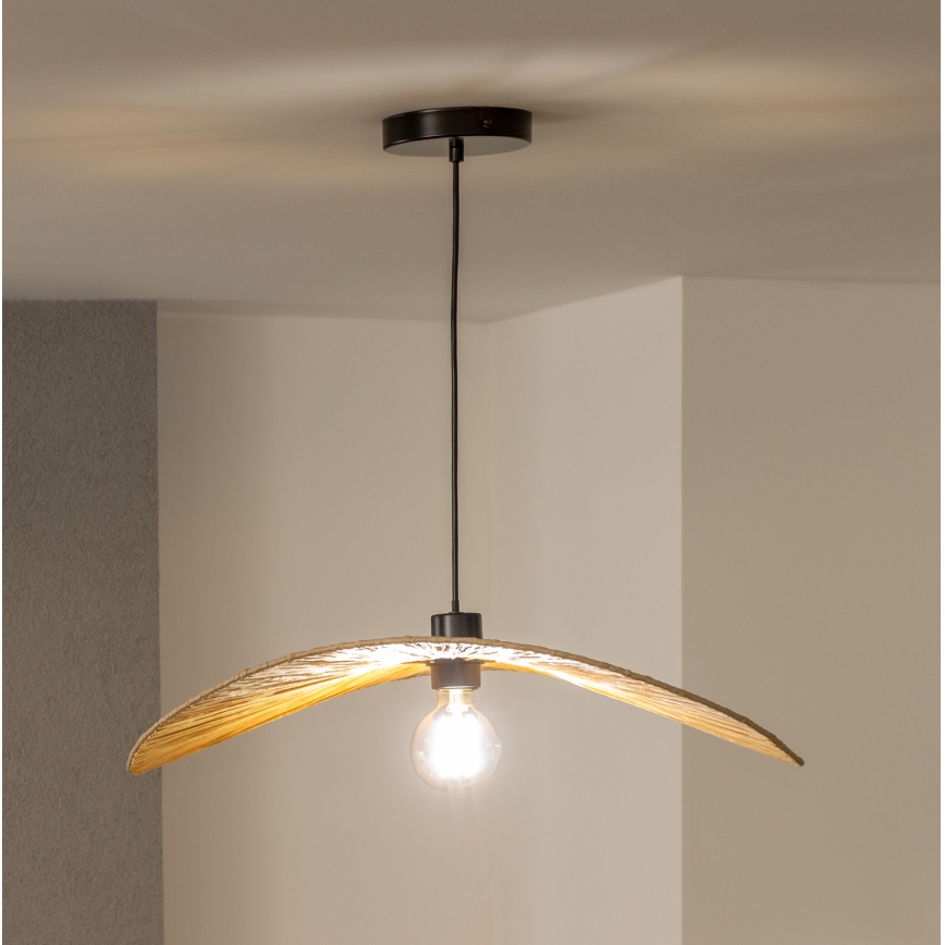 Brilagi - LED lestenec na vrvici CERIA BOHO 1xE27/40W/230V premer 60 cm rafija