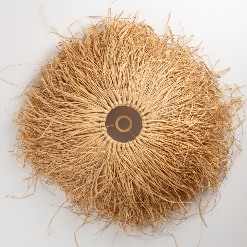 Brilagi - LED lestenec na vrvici CERIA BOHO 1xE27/40W/230V Ø 60 cm rafija