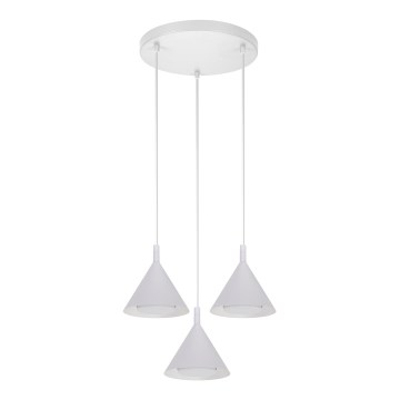 BRILAGI - LED Lestenec na vrvici CONE TRIPLE ROUND 3xGX53/15W/230V bela