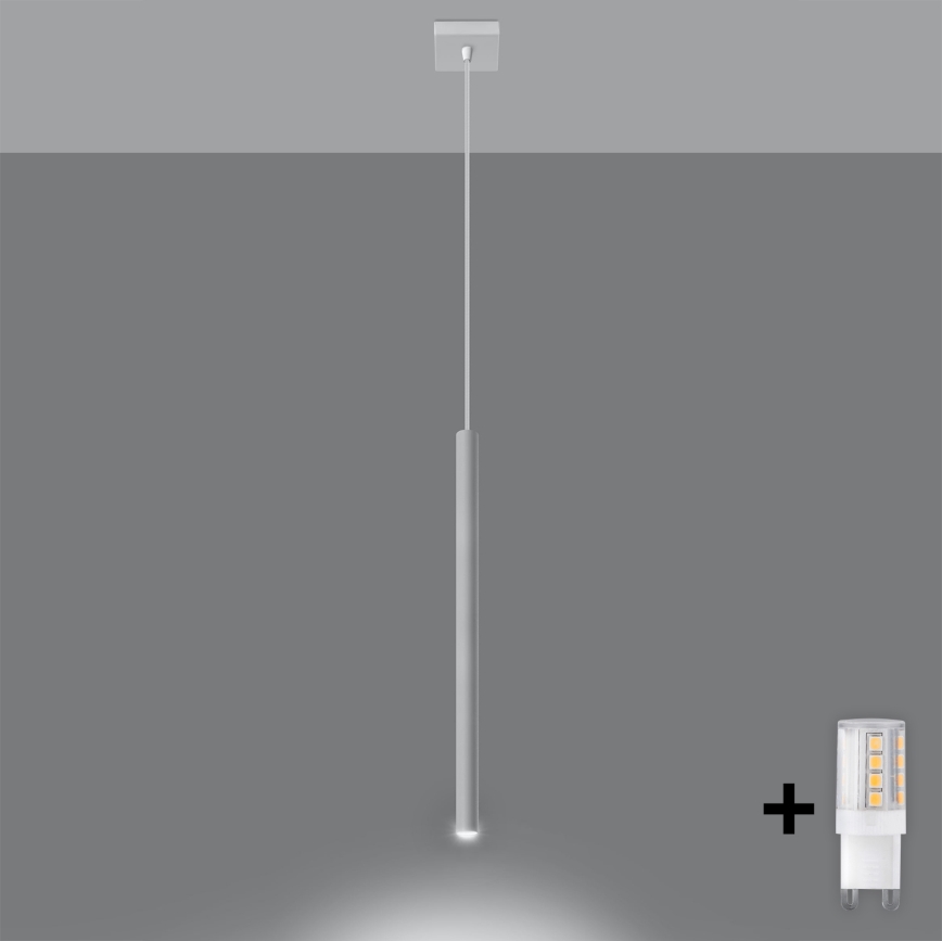 Brilagi -  LED Lestenec na vrvici DRIFA 1xG9/4W/230V bela