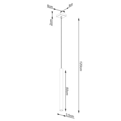 Brilagi - LED Lestenec na vrvici DRIFA 1xG9/4W/230V beton