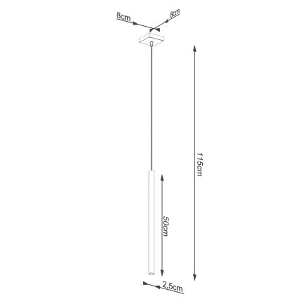 Brilagi - LED Lestenec na vrvici DRIFA 1xG9/4W/230V zlata