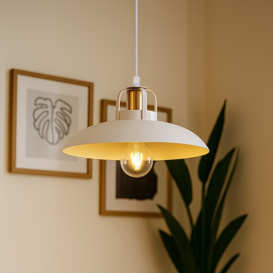 Brilagi - LED Lestenec na vrvici FLAMENGO 1xE27/60W/230V bela