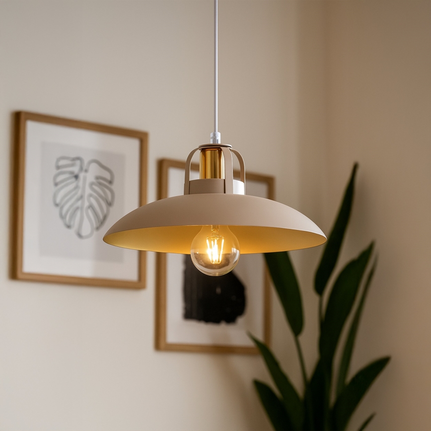 Brilagi - LED Lestenec na vrvici FLAMENGO 1xE27/60W/230V bež