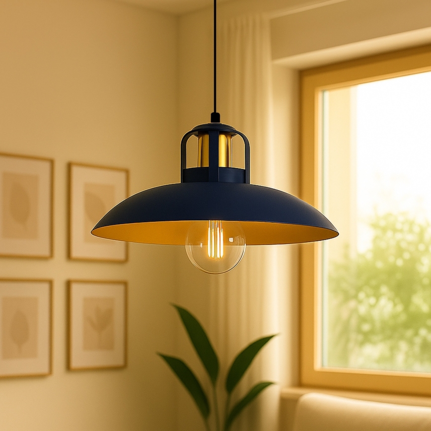 Brilagi - LED Lestenec na vrvici FLAMENGO 1xE27/60W/230V modra