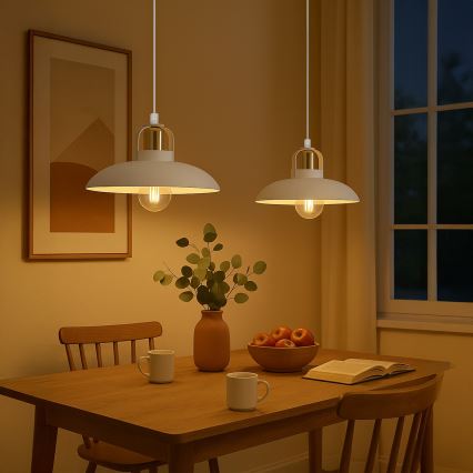 Brilagi - LED Lestenec na vrvici FLAMENGO 2xE27/60W/230V bela