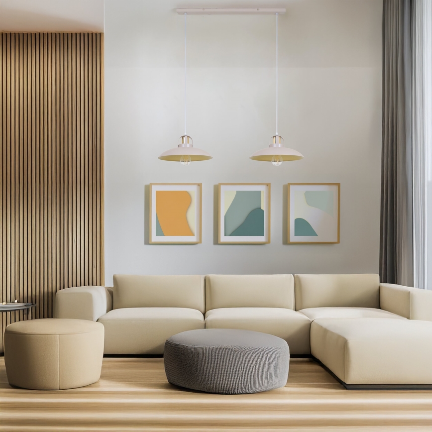 Brilagi - LED Lestenec na vrvici FLAMENGO 2xE27/60W/230V bež