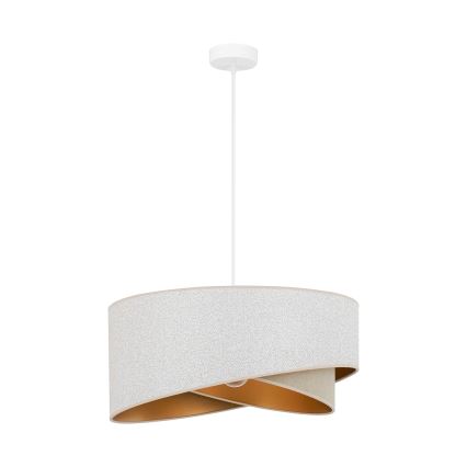 Brilagi - LED Lestenec na vrvici LYRA 1xE27/15W/230V bela/bež/zlata