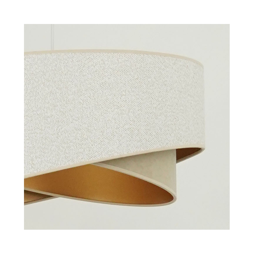 Brilagi - LED Lestenec na vrvici LYRA 1xE27/15W/230V bela/bež/zlata