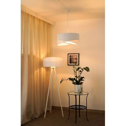 Brilagi - LED Lestenec na vrvici LYRA 1xE27/15W/230V bela