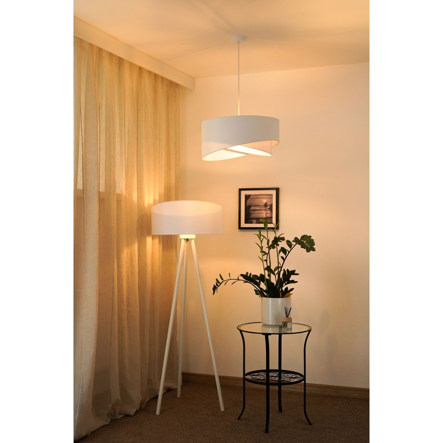 Brilagi - LED Lestenec na vrvici LYRA 1xE27/15W/230V bela