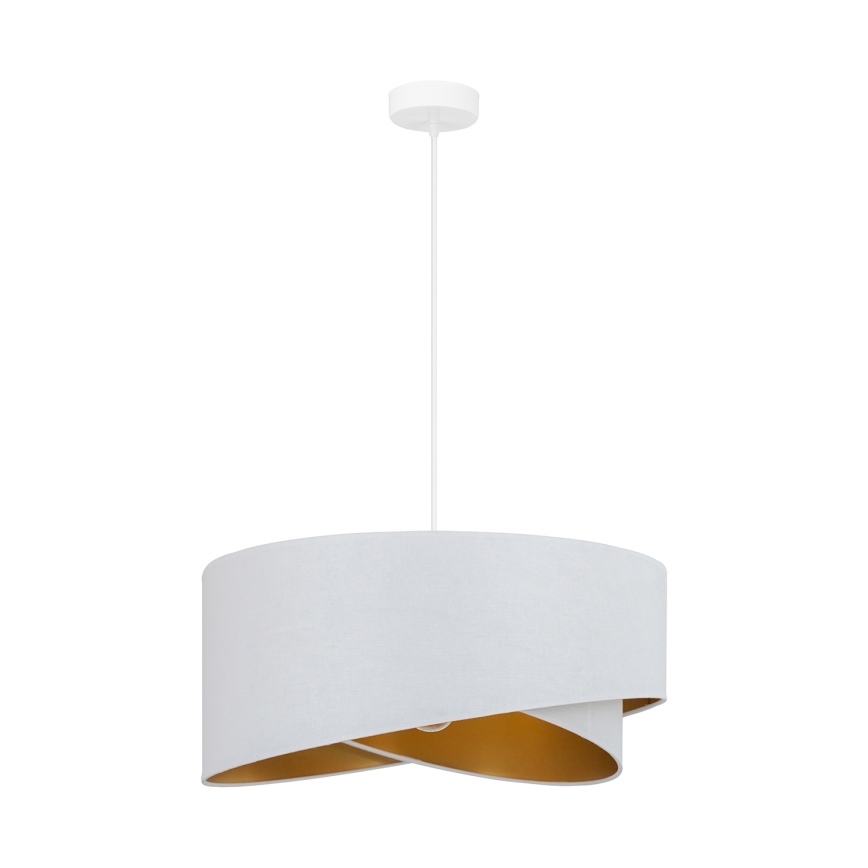 Brilagi - LED Lestenec na vrvici LYRA 1xE27/15W/230V bela/zlata