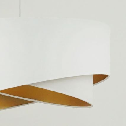 Brilagi - LED Lestenec na vrvici LYRA 1xE27/15W/230V bela/zlata