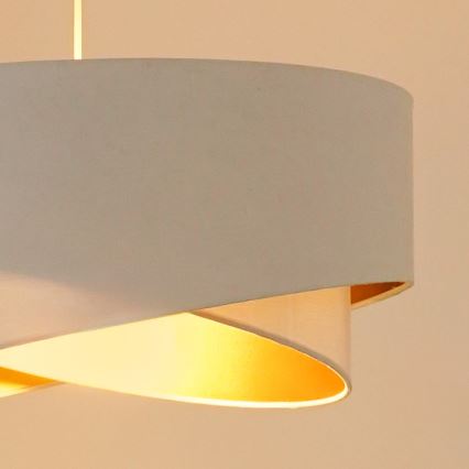 Brilagi - LED Lestenec na vrvici LYRA 1xE27/15W/230V bela/zlata