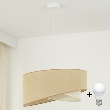 Brilagi - LED Lestenec na vrvici LYRA 1xE27/15W/230V bež/krem barva