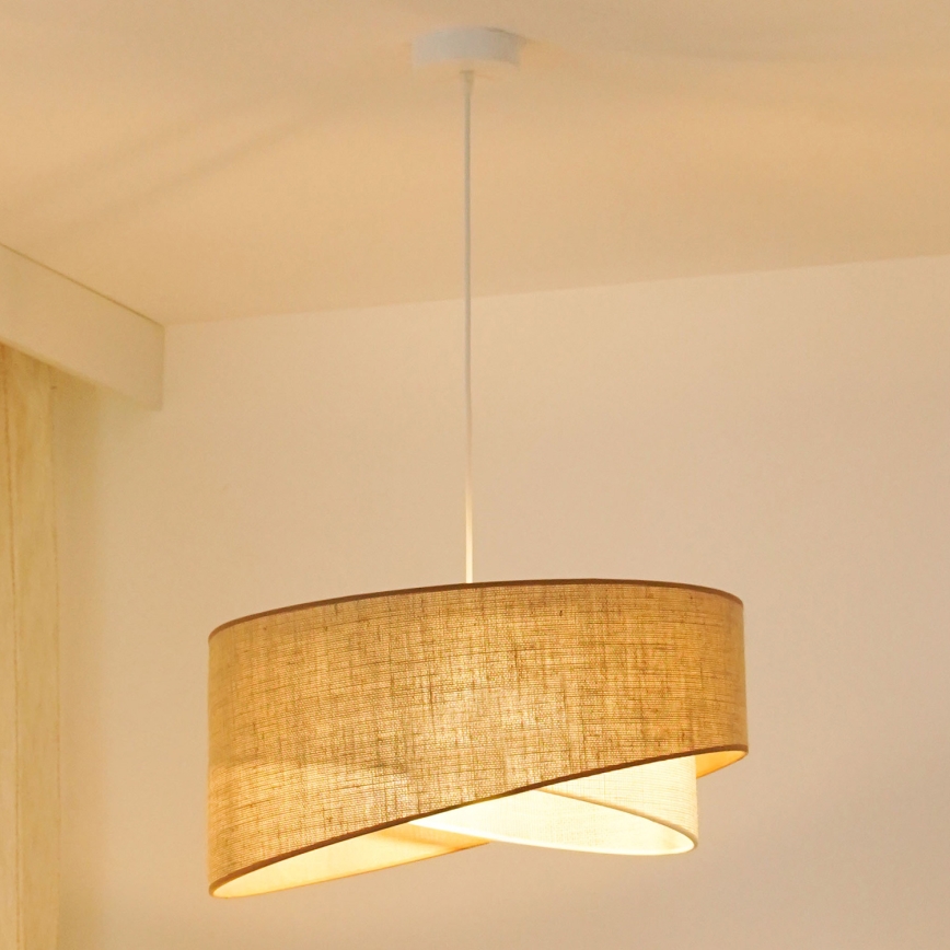 Brilagi - LED Lestenec na vrvici LYRA 1xE27/15W/230V bež/krem barva