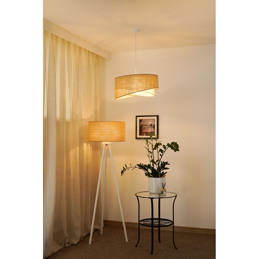 Brilagi - LED Lestenec na vrvici LYRA 1xE27/15W/230V bež/krem barva