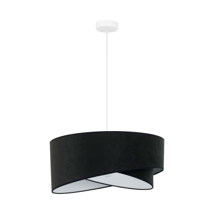 Brilagi - LED Lestenec na vrvici LYRA 1xE27/15W/230V črna/bela